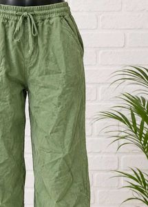 Women's Green Wide Leg Pants