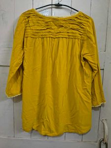 💛Yellow Mustard Tunic Top for women XL