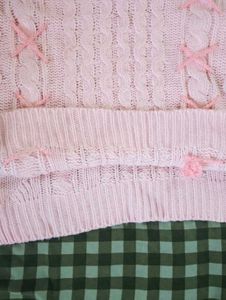 SALE ❗Coquette Pink Cable Knit Sweater