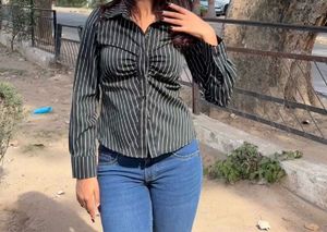 Stylish Striped Button-Down Shirt