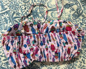 Fun Fish Print Bikini Top