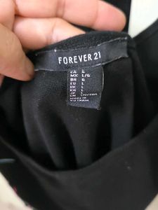 Black Embroidered Bodysuit