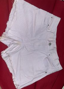 Light Purple Denim Shorts