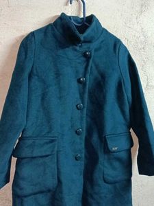NEW Teal Blue Buttoned Coat