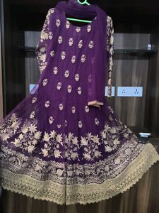 Elegant Purple Kurta Set