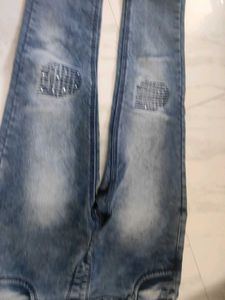 Ripped &amp; Stylish Blue Jeans