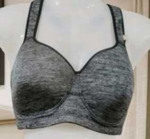 Esprit Premium Heather Grey Strappy Sports Bra (Si