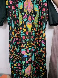 Vibrant Peacock Print women Kurta