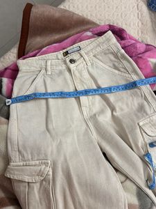 Beige Cargo Pants