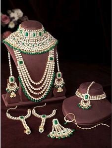 Gold Plated Kundan Dulhan Bridal Jwellery