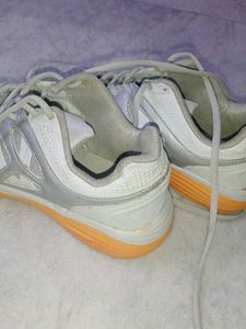 Stylish Silver &amp; White Sneakers