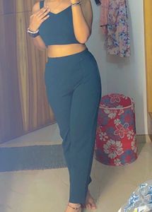 Stylish Crop Top &amp; Trouser Set with shrug