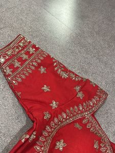 COMBO Red Embroidered Silk Blouse