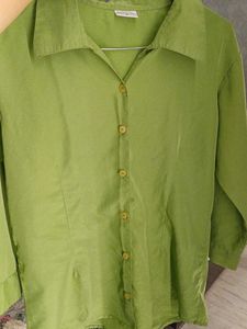 Vintage Green Long Sleeve Shirt