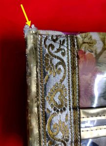 Floral Print 🌸Vanity Box Pouch with Gold Trim