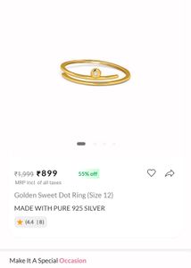 Golden Sweet Dot Ring