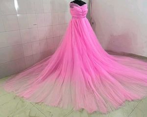 Stunning Pink Tulle Gown
