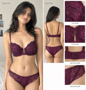unused Elegant Lace Bra and Panty Set