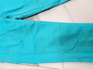 Turquoise Denim Jeans