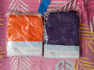 combo of Blutex Orange &amp; Purple Leggings 💜🧡