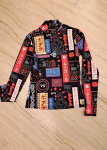 OFFER FOR LIMITED TIME ! Trendy Graphic Print Shei