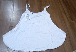 Shein Adjustable Spaghetti Strap Flared Hem Cami T