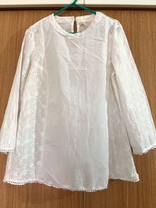 White Cotton Top From Mall