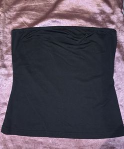 Black Strapless Tube Top