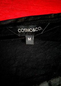 Cosmo&amp;Co. Satin Black Top