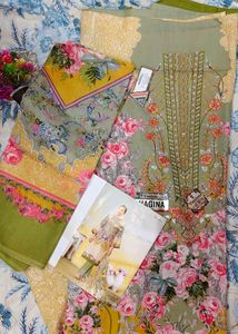 Floral Print Dress Material