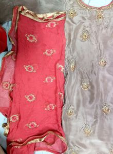 New Condition Suit Set Khakhi Colour