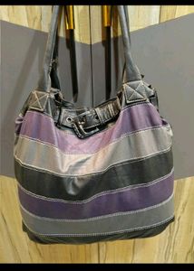 Striped Hobo Bag