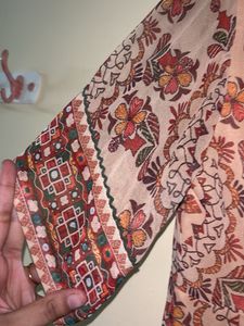 AARKE RITU KUMAR Boho Print V-Neck Midi Dress
