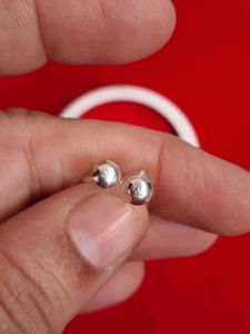 Charming Heart Stud Earrings silver