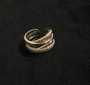 Chic Layered Ring with Crystals