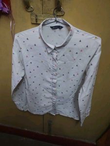 Patterned Button-Down Shirt