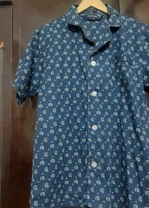 Navy Blue Half Sleeve Shirt For Boy &amp; Men 40 Chest