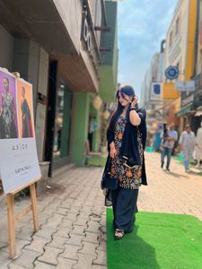 Elegant Floral Kurta Set with Dupatta