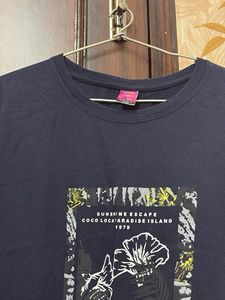 Navy Blue Graphic T-Shirt