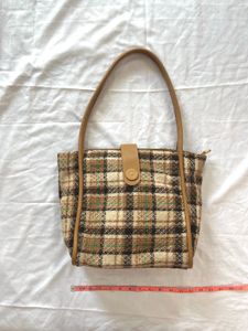 Tweed Plaid Handbag