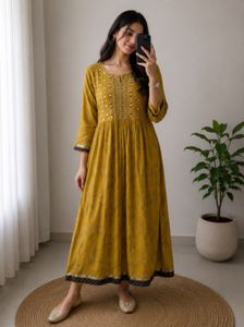 Elegant Mustard Yellow Kurta