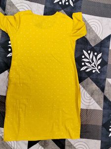 Yellow Polka Dot Kurta