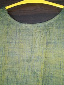 Blue Green Shaded Maternity Feeding Kurta