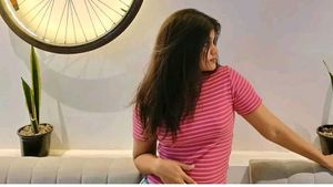Stylish Pink Striped T-Shirt
