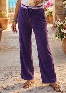 Purple Wide Leg Pants