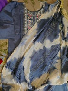 Embroidered Kurta Set with Dupatta