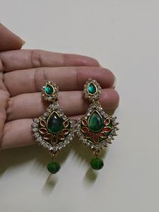 Festival Special Emerald Drop Earrings