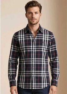 Burberry Men's Plaid Button-Up Shirt