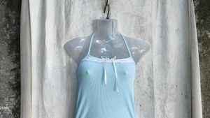 Cute Ruched Mini Dress with Cardigan