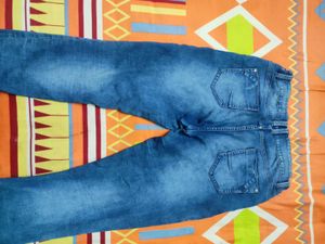 Blue Wash Denim Jeans